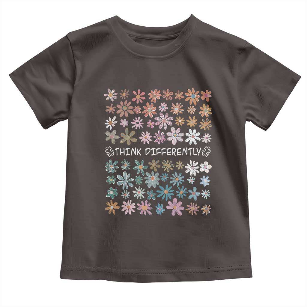 Autism Awareness Toddler T Shirt Think Differently Neurodiversity Sped Teacher