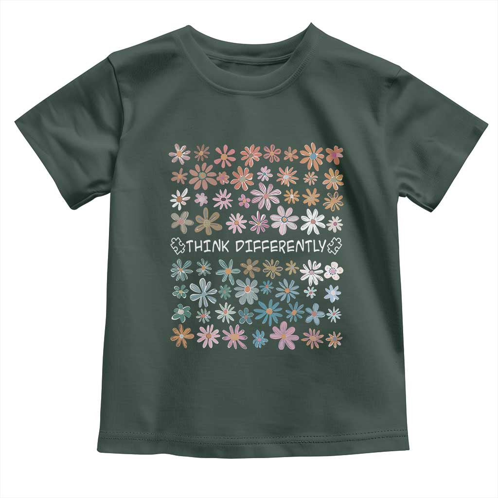 Autism Awareness Toddler T Shirt Think Differently Neurodiversity Sped Teacher