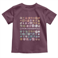 Autism Awareness Toddler T Shirt Think Differently Neurodiversity Sped Teacher