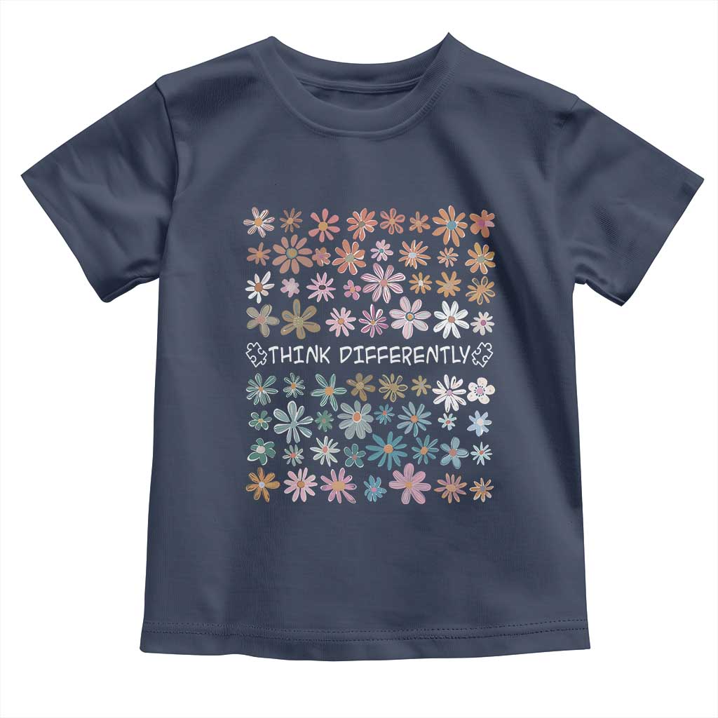Autism Awareness Toddler T Shirt Think Differently Neurodiversity Sped Teacher