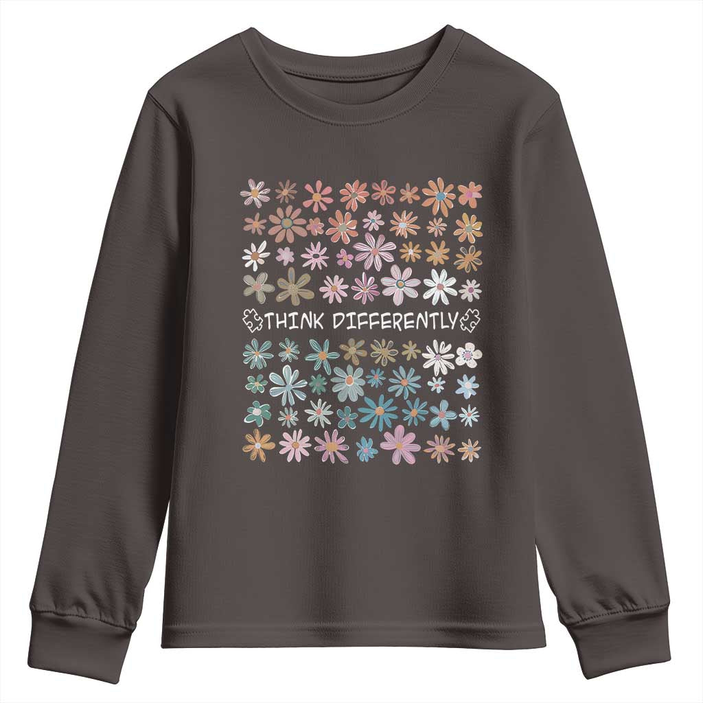 Autism Awareness Youth Sweatshirt Think Differently Neurodiversity Sped Teacher
