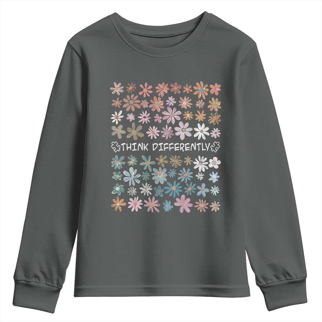 Autism Awareness Youth Sweatshirt Think Differently Neurodiversity Sped Teacher