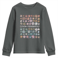 Autism Awareness Youth Sweatshirt Think Differently Neurodiversity Sped Teacher