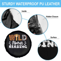 Wild About Reading Spare Tire Cover Cute Animal Print Reading Lover Kids Teachers