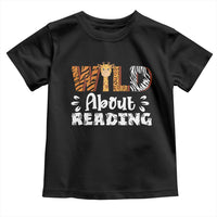 Wild About Reading Toddler T Shirt Cute Animal Print Reading Lover Kids Teachers
