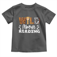 Wild About Reading Toddler T Shirt Cute Animal Print Reading Lover Kids Teachers
