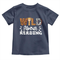 Wild About Reading Toddler T Shirt Cute Animal Print Reading Lover Kids Teachers