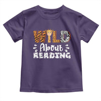Wild About Reading Toddler T Shirt Cute Animal Print Reading Lover Kids Teachers
