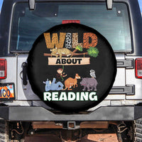 Wild About Reading Spare Tire Cover Cute Animal Book Lover Kids Teachers