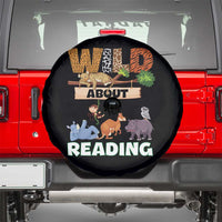 Wild About Reading Spare Tire Cover Cute Animal Book Lover Kids Teachers
