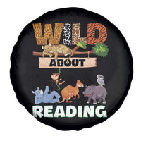 Wild About Reading Spare Tire Cover Cute Animal Book Lover Kids Teachers