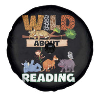 Wild About Reading Spare Tire Cover Cute Animal Book Lover Kids Teachers