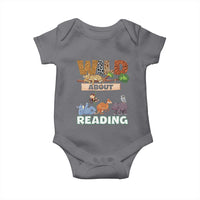Wild About Reading Baby Onesie Cute Animal Book Lover Kids Teachers