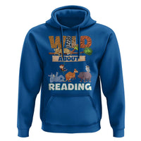 Wild About Reading Hoodie Cute Animal Book Lover Kids Teachers