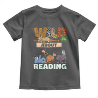 Wild About Reading Toddler T Shirt Cute Animal Book Lover Kids Teachers