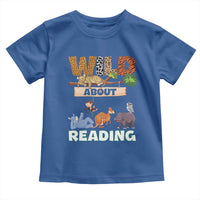Wild About Reading Toddler T Shirt Cute Animal Book Lover Kids Teachers