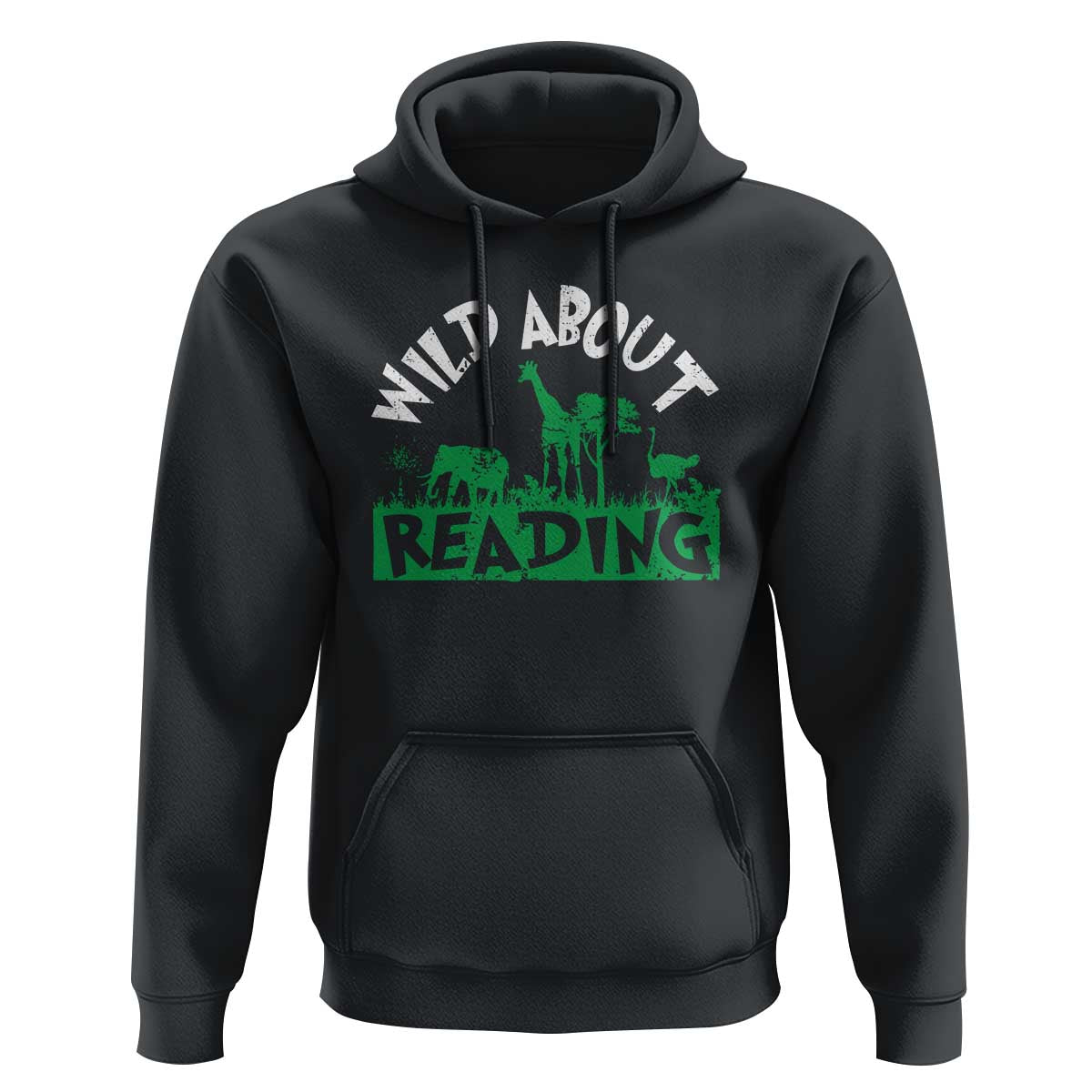 Wild About Reading Hoodie Cute Safari Animal Reading Shirt Preschool Kindergarten