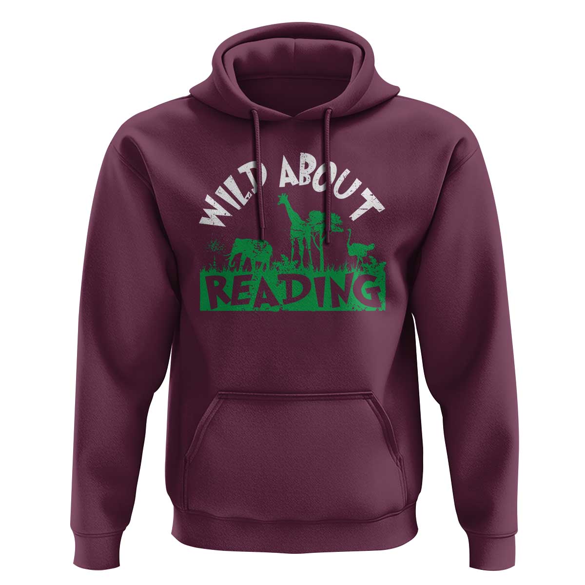 Wild About Reading Hoodie Cute Safari Animal Reading Shirt Preschool Kindergarten