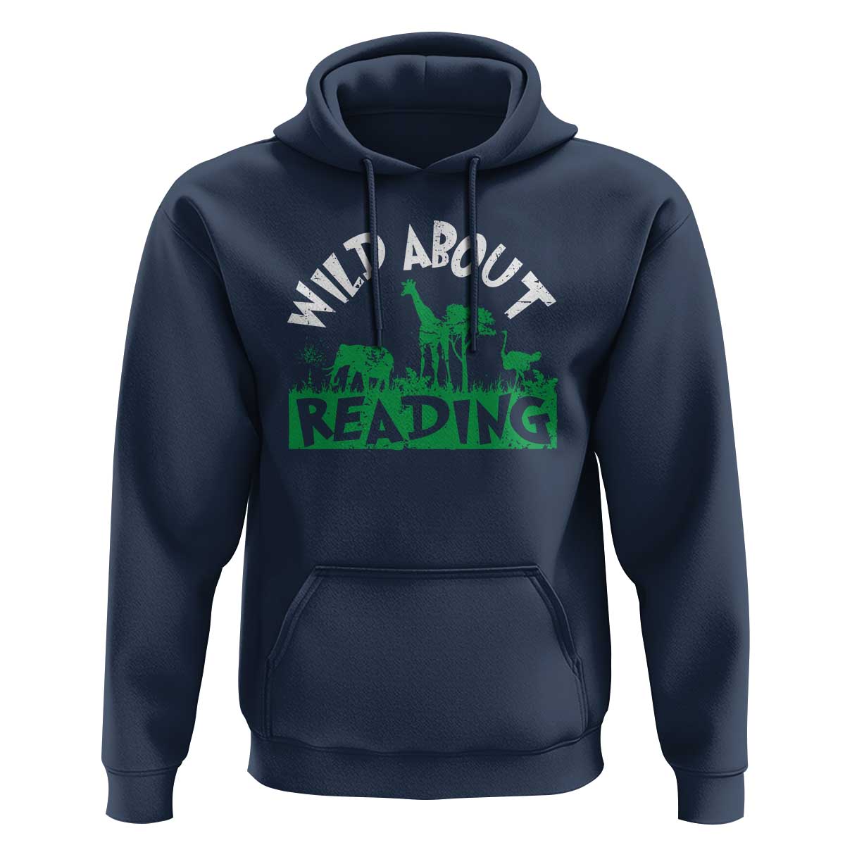 Wild About Reading Hoodie Cute Safari Animal Reading Shirt Preschool Kindergarten
