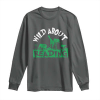 Wild About Reading Long Sleeve Shirt Cute Safari Animal Reading Shirt Preschool Kindergarten