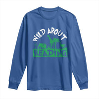 Wild About Reading Long Sleeve Shirt Cute Safari Animal Reading Shirt Preschool Kindergarten