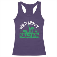 Wild About Reading Racerback Tank Top Cute Safari Animal Reading Shirt Preschool Kindergarten