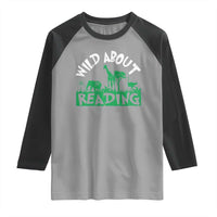 Wild About Reading Raglan Shirt Cute Safari Animal Reading Shirt Preschool Kindergarten