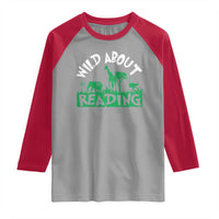 Wild About Reading Raglan Shirt Cute Safari Animal Reading Shirt Preschool Kindergarten