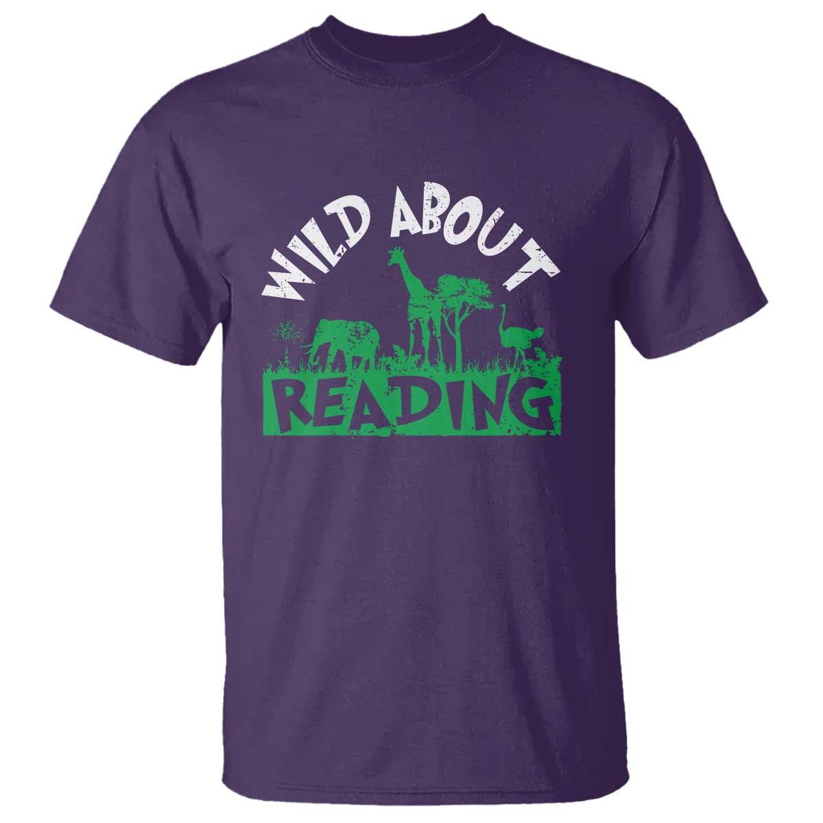 Wild About Reading T Shirt Cute Safari Animal Reading Shirt Preschool Kindergarten