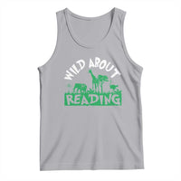 Wild About Reading Tank Top Cute Safari Animal Reading Shirt Preschool Kindergarten