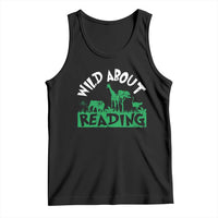 Wild About Reading Tank Top Cute Safari Animal Reading Shirt Preschool Kindergarten