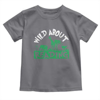 Wild About Reading Toddler T Shirt Cute Safari Animal Reading Shirt Preschool Kindergarten