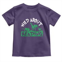 Wild About Reading Toddler T Shirt Cute Safari Animal Reading Shirt Preschool Kindergarten