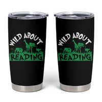 Wild About Reading Tumbler Cup Cute Safari Animal Reading Shirt Preschool Kindergarten
