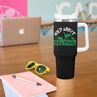 Wild About Reading Tumbler With Handle Cute Safari Animal Reading Shirt Preschool Kindergarten