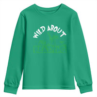 Wild About Reading Youth Sweatshirt Cute Safari Animal Reading Shirt Preschool Kindergarten