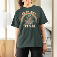 Autism Funny Be In Awe Of My 'Tism Meme Autistic Raccoon T Shirt For Women