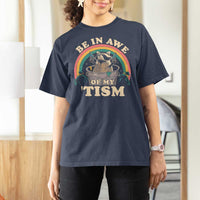 Autism Funny Be In Awe Of My 'Tism Meme Autistic Raccoon T Shirt For Women