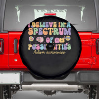 I Believe In A Spectrum Of Possibilities Autism awareness Spare Tire Cover Neurodiversity SPED Teacher Gift