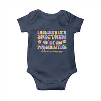 I Believe In A Spectrum Of Possibilities Autism awareness Baby Onesie Neurodiversity SPED Teacher Gift