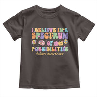 I Believe In A Spectrum Of Possibilities Autism awareness Toddler T Shirt Neurodiversity SPED Teacher Gift