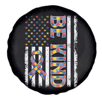 Be Kind Autism Spare Tire Cover USA flag Autistic Support