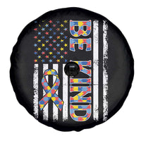 Be Kind Autism Spare Tire Cover USA flag Autistic Support