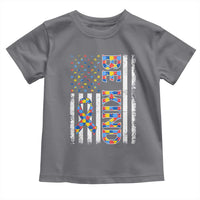 Be Kind Autism Toddler T Shirt USA flag Autistic Support