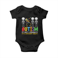 Autism Awareness Baby Onesie Skeleton Dabbing Autistic Kids