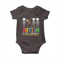 Autism Awareness Baby Onesie Skeleton Dabbing Autistic Kids