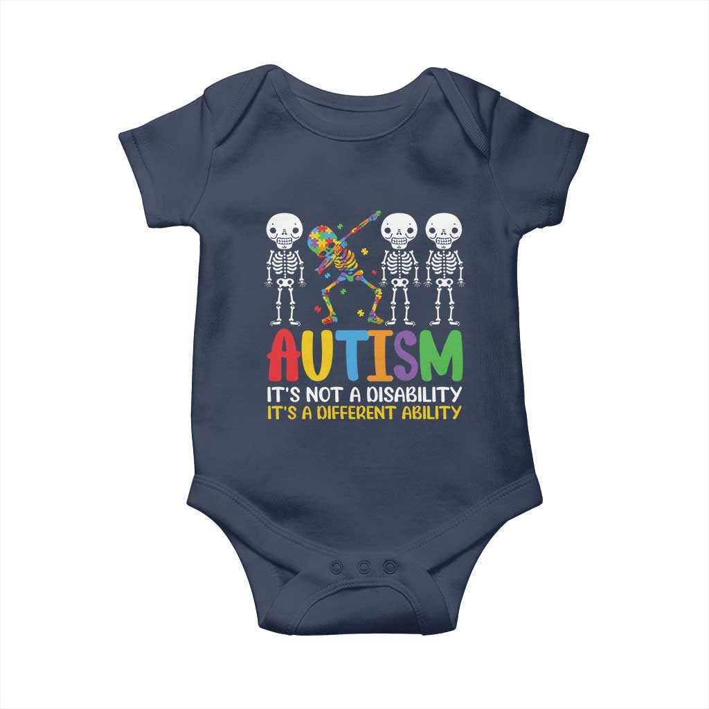 Autism Awareness Baby Onesie Skeleton Dabbing Autistic Kids