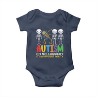 Autism Awareness Baby Onesie Skeleton Dabbing Autistic Kids
