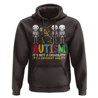Autism Awareness Hoodie Skeleton Dabbing Autistic Kids