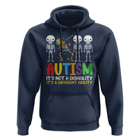 Autism Awareness Hoodie Skeleton Dabbing Autistic Kids